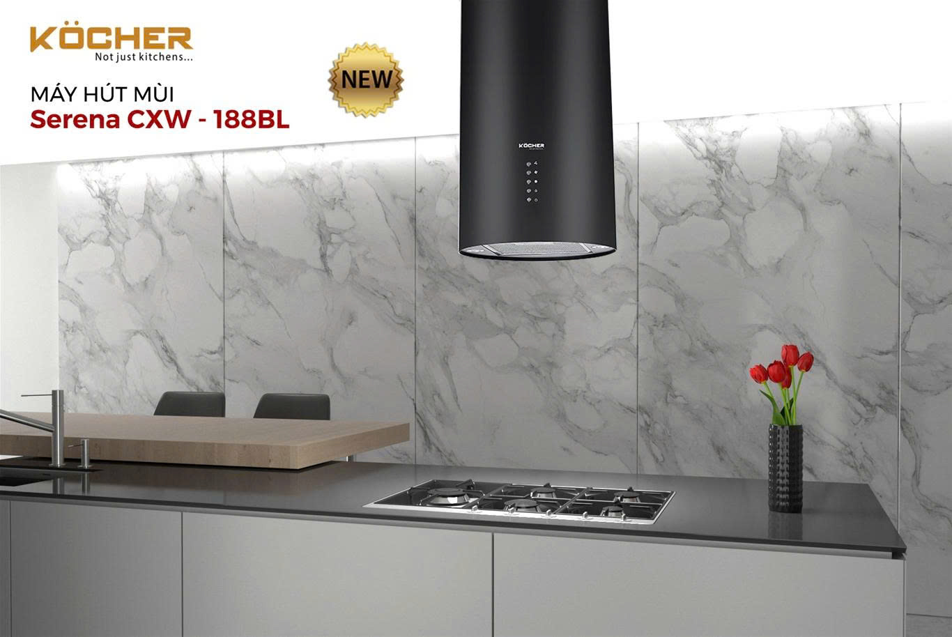 Máy Hút Mùi KOCHER SERENA CXW-188BL