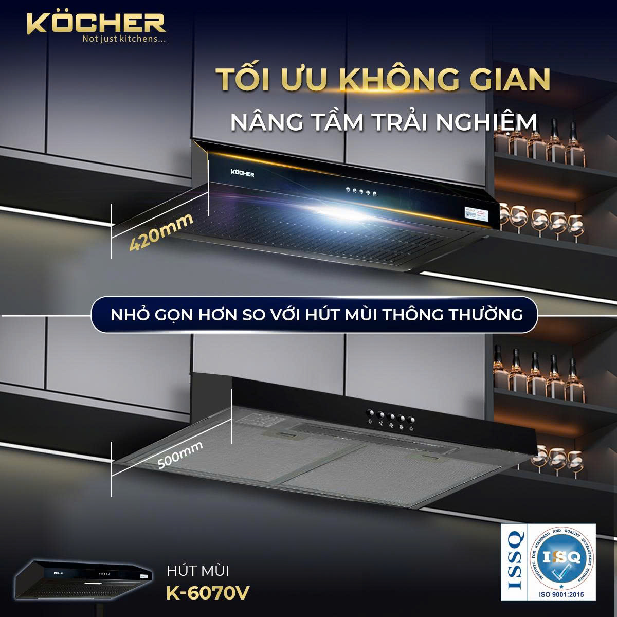 Máy Hút Mùi KOCHER K-6070V