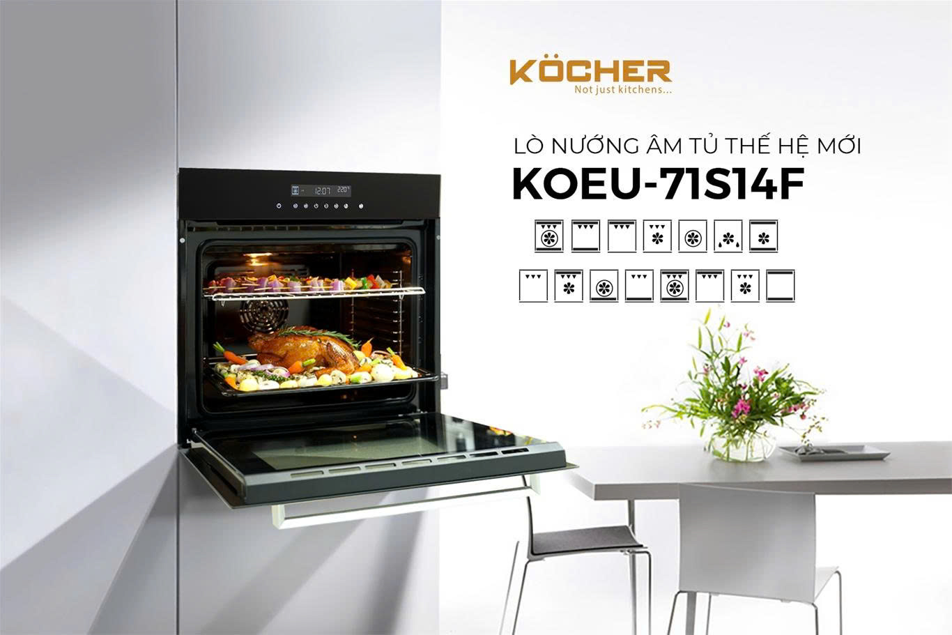 Lò Nướng KOCHER KOEU-71S14F
