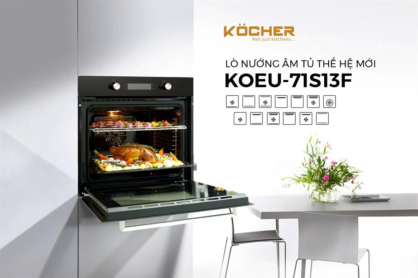 Lò Nướng KOCHER KOEU-71S13F