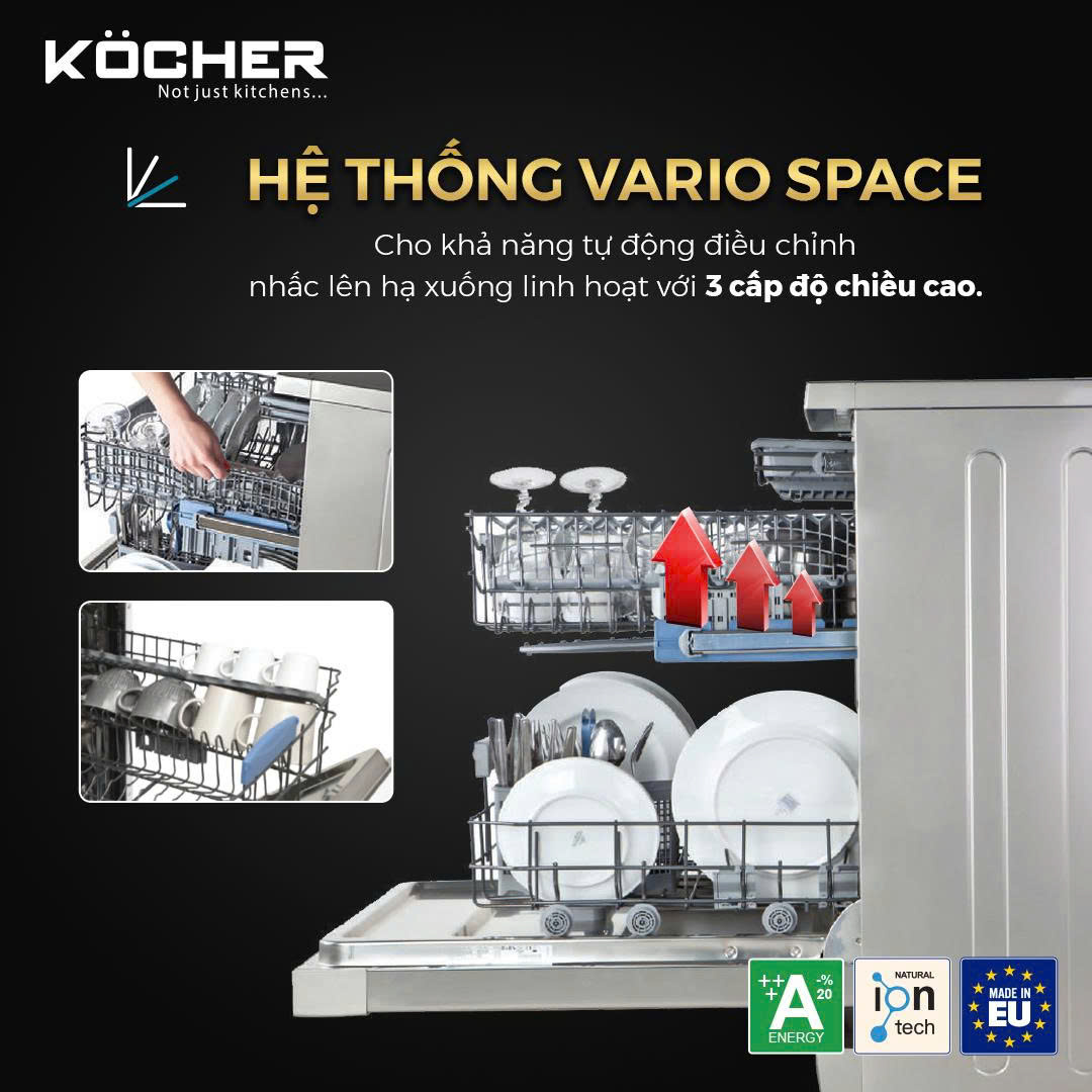 Máy rửa chén KOCHER KDEU-8866S8 Series 8