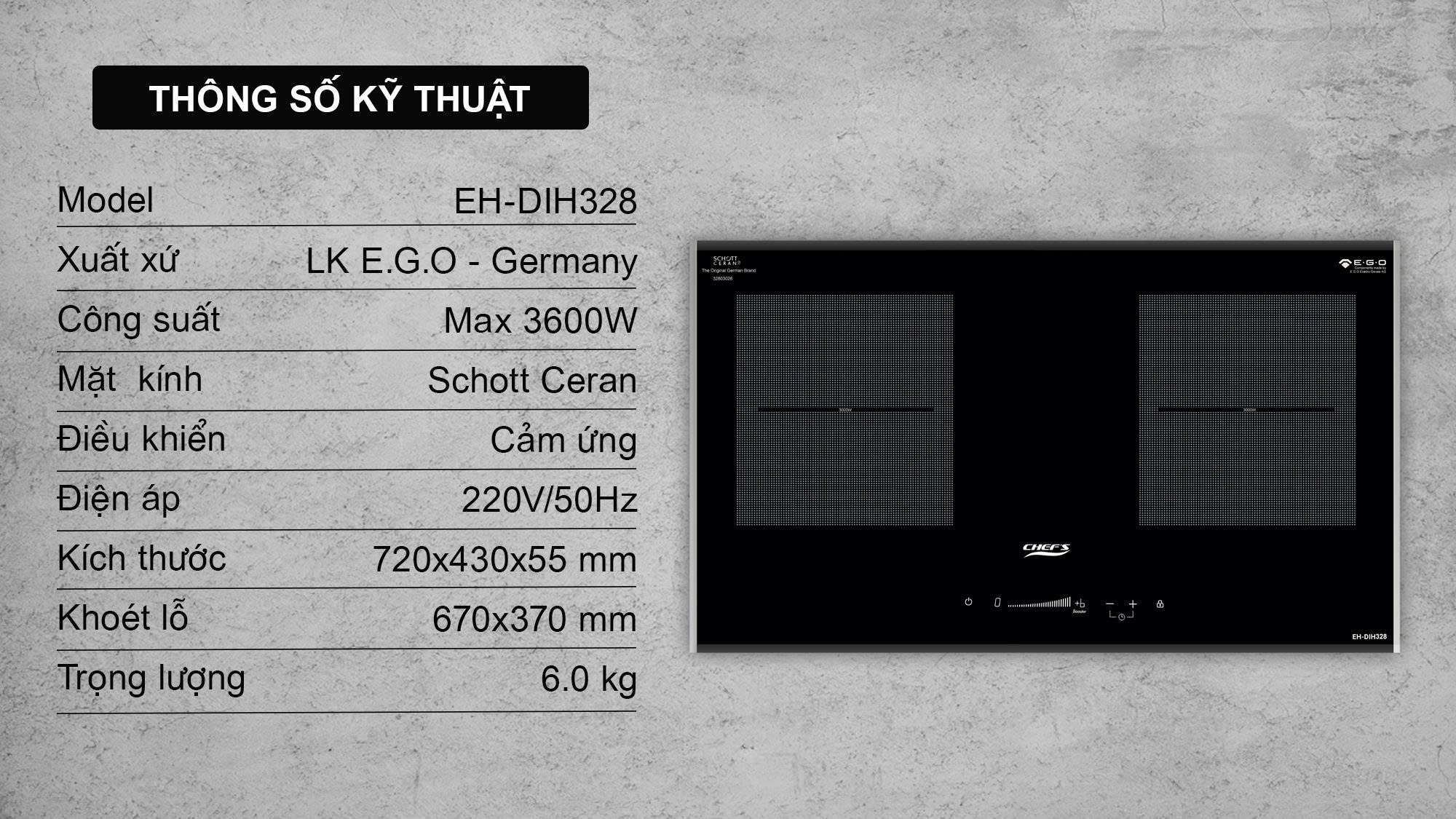 Bếp Từ Chefs EH-DIH328