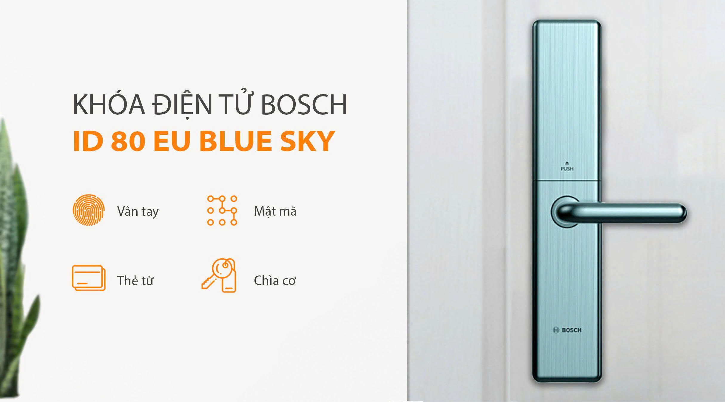Khóa Điện Tử BOSCH ID 80 DE XANH APP