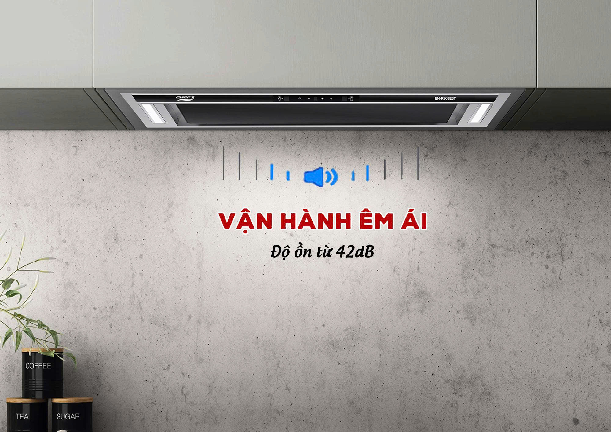 Máy Hút Mùi CHEFS EH-R908E6T