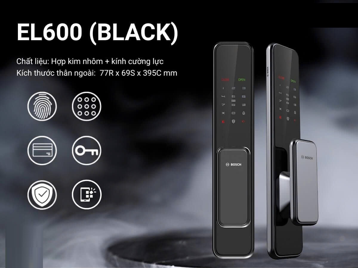 Khóa Điện Tử BOSCH EL 600 EU GRAY