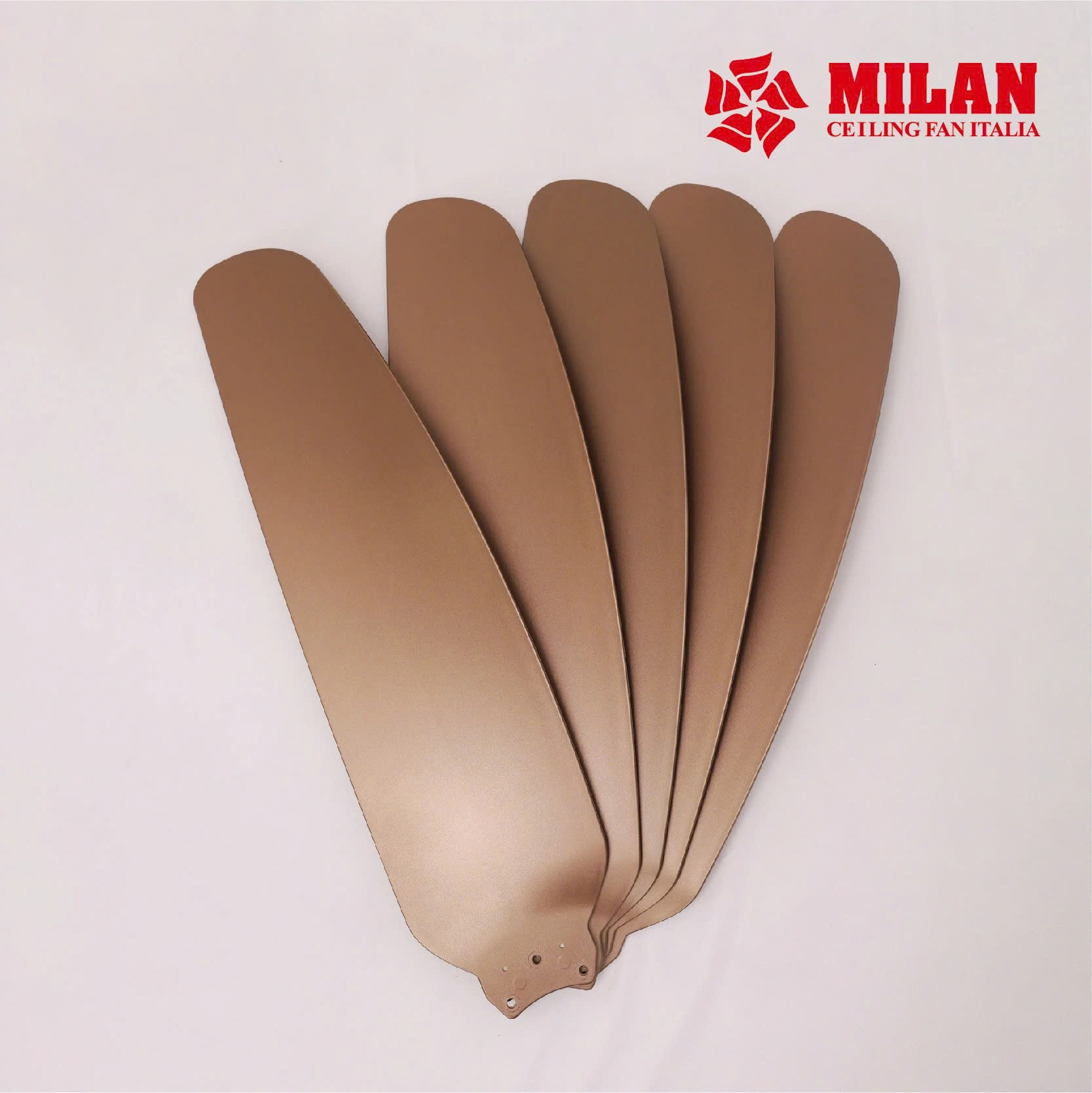 Quạt Trần FENGYE-MILAN FY568 Màu Đồng Cát 1,06m