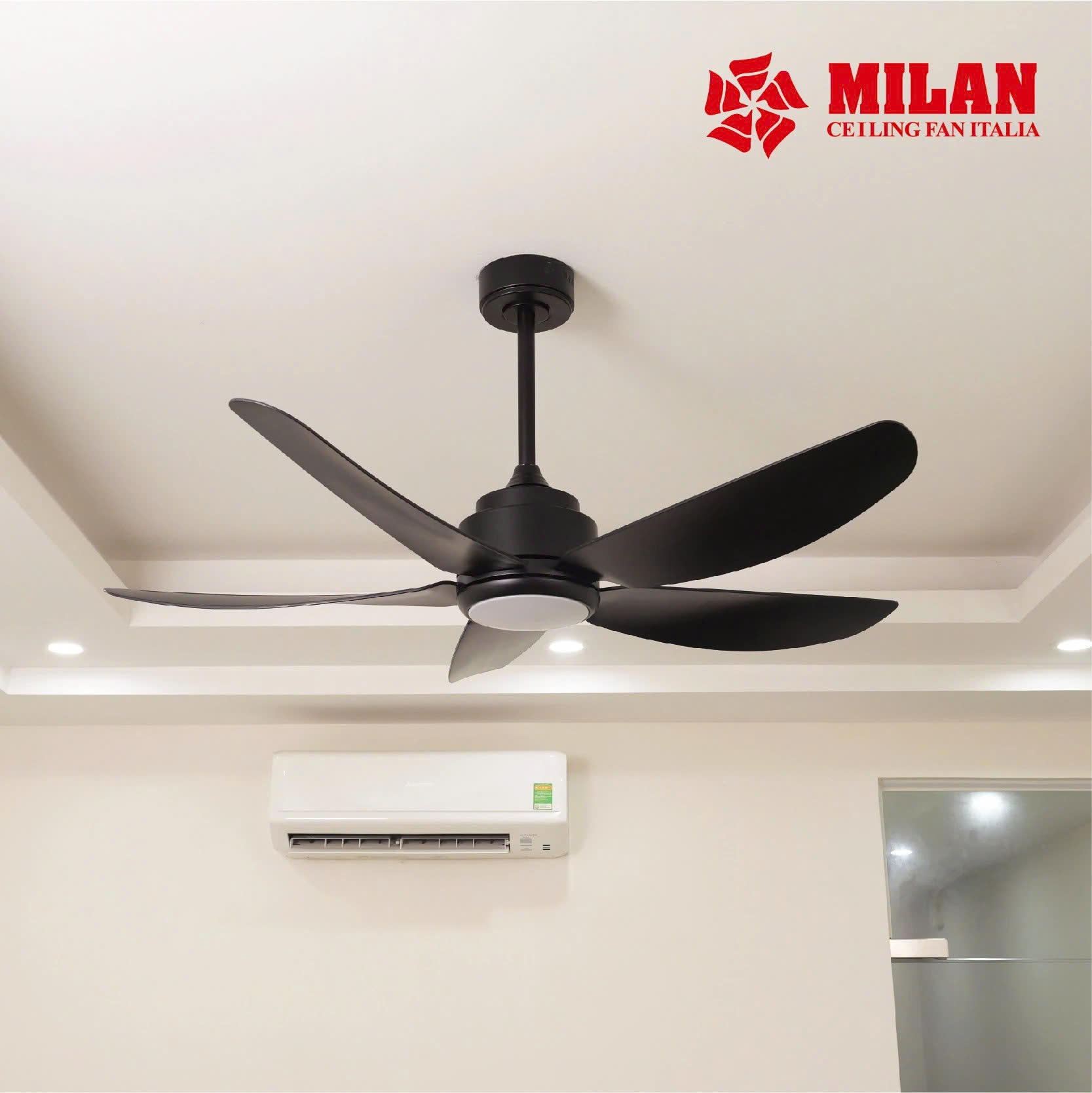 Quạt Trần FENGYE-MILAN FY568 Màu Đen