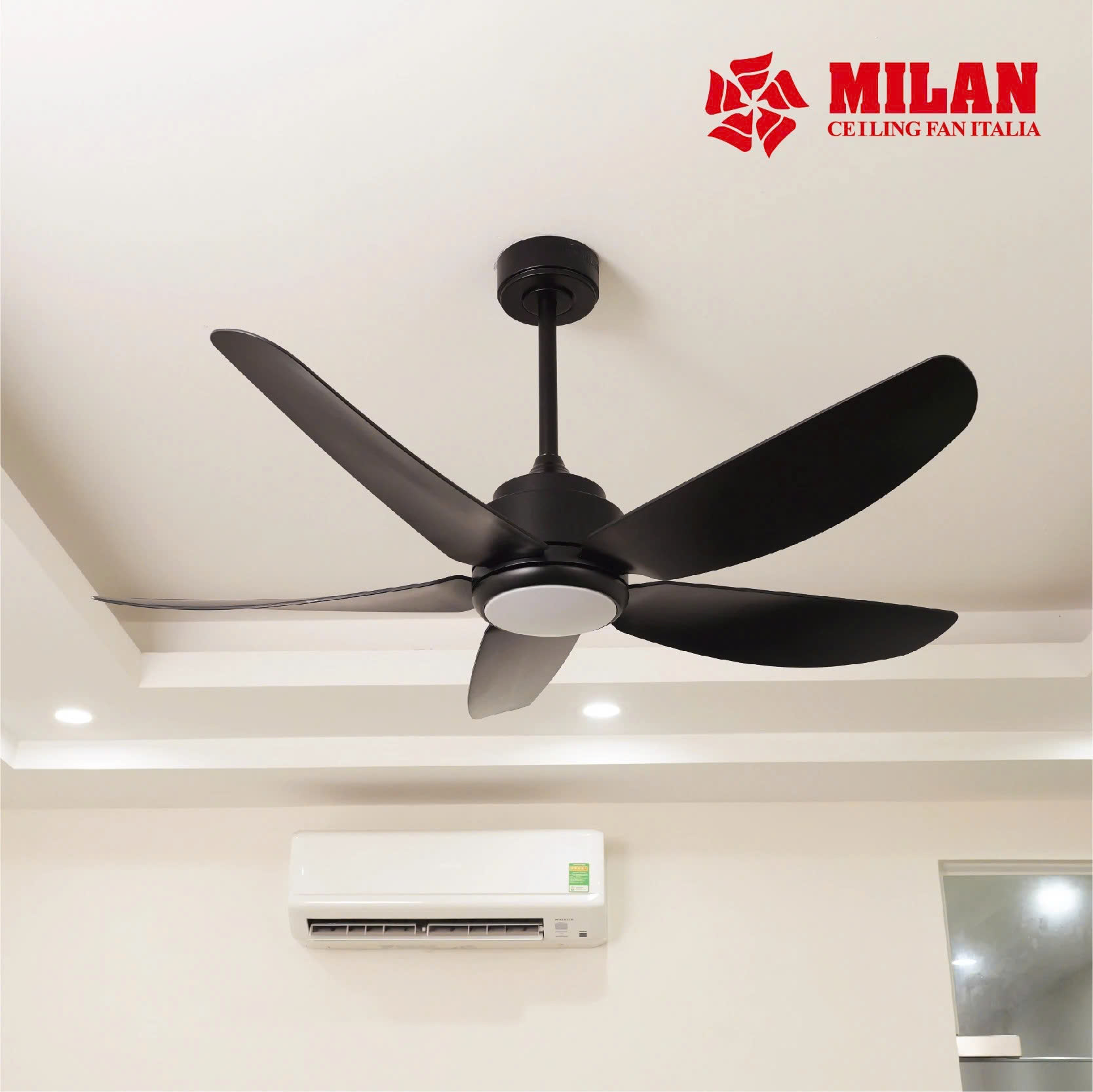 Quạt Trần FENGYE-MILAN FY568 Màu Đen