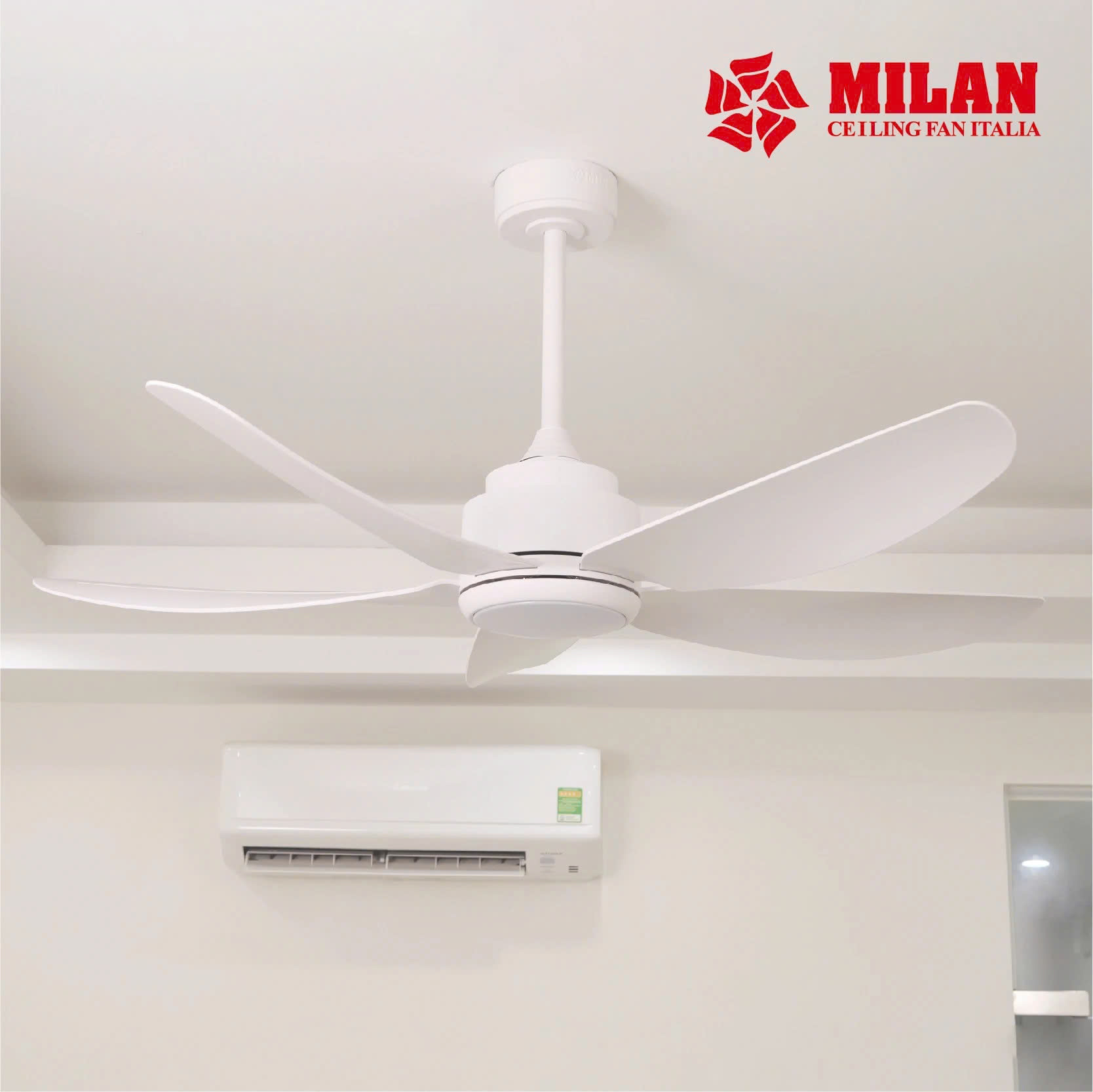 Quạt Trần FENGYE-MILAN FY568 Màu Trắng 1,06m