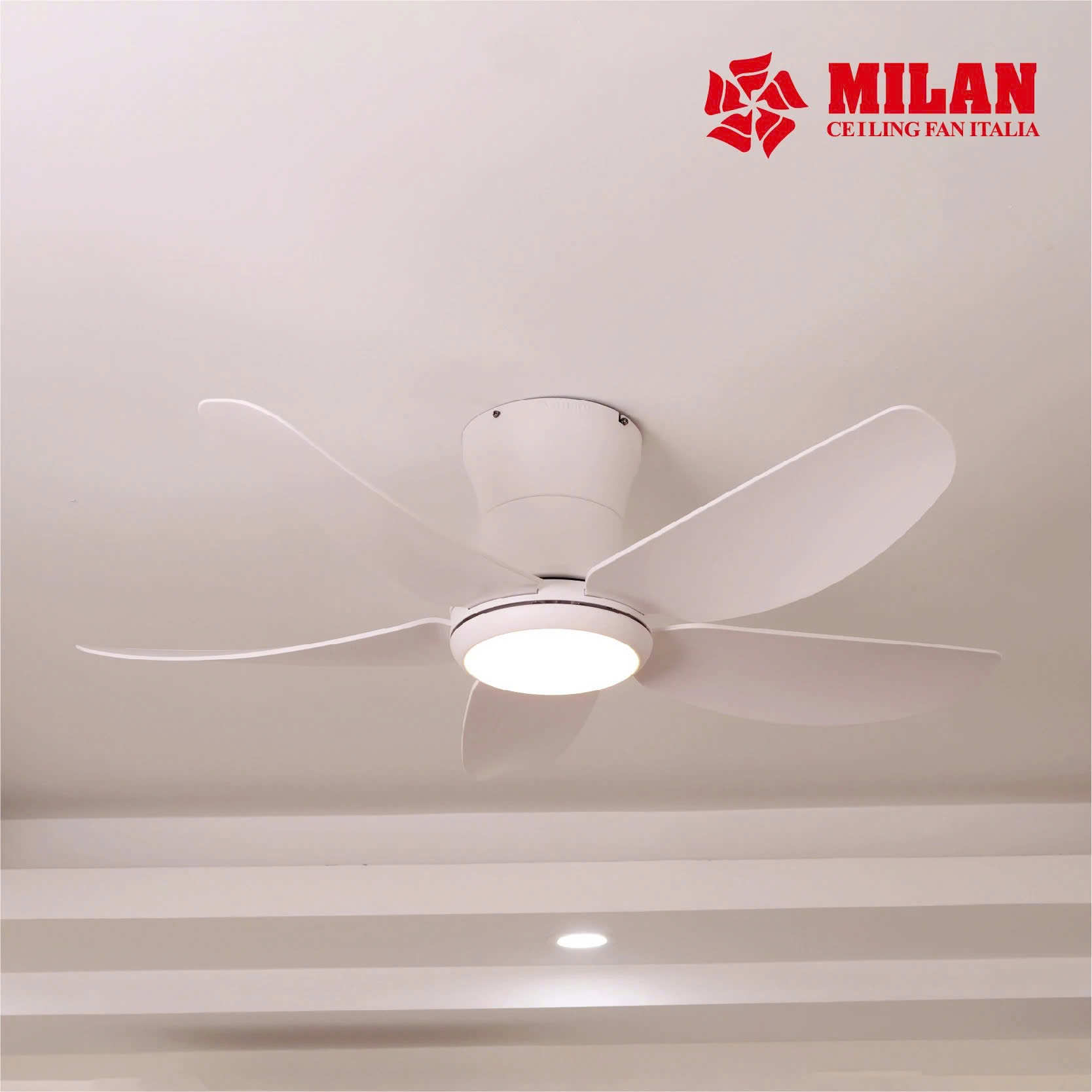 Quạt Trần FENGYE-MILAN FY588 Màu Trắng 1,06m