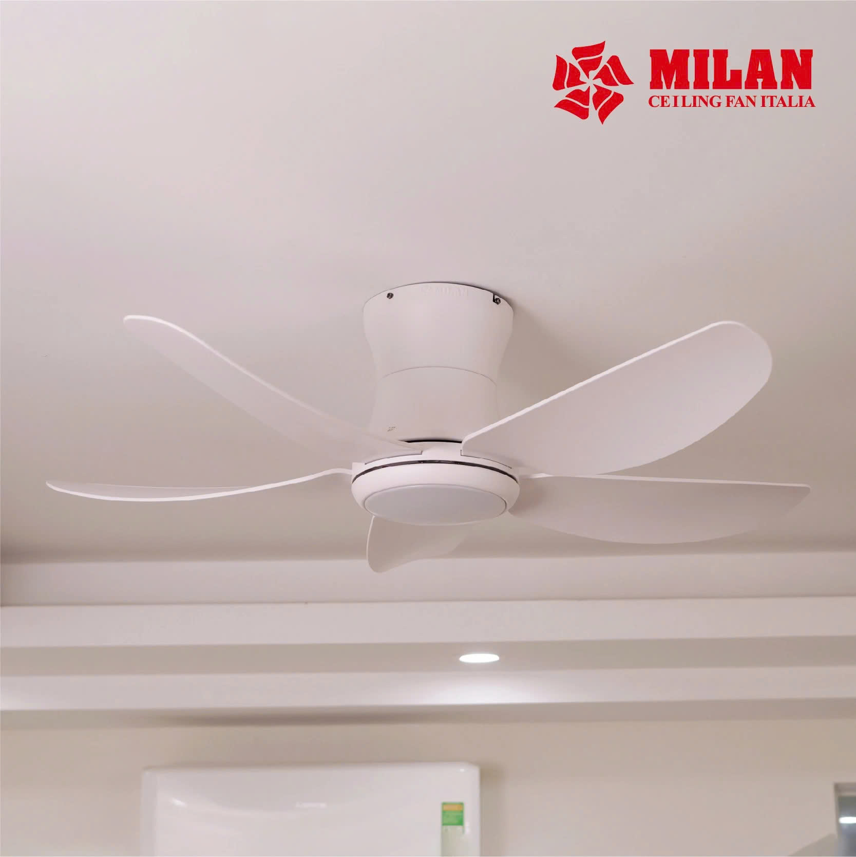 Quạt Trần FENGYE-MILAN FY588 Màu Trắng 1,06m