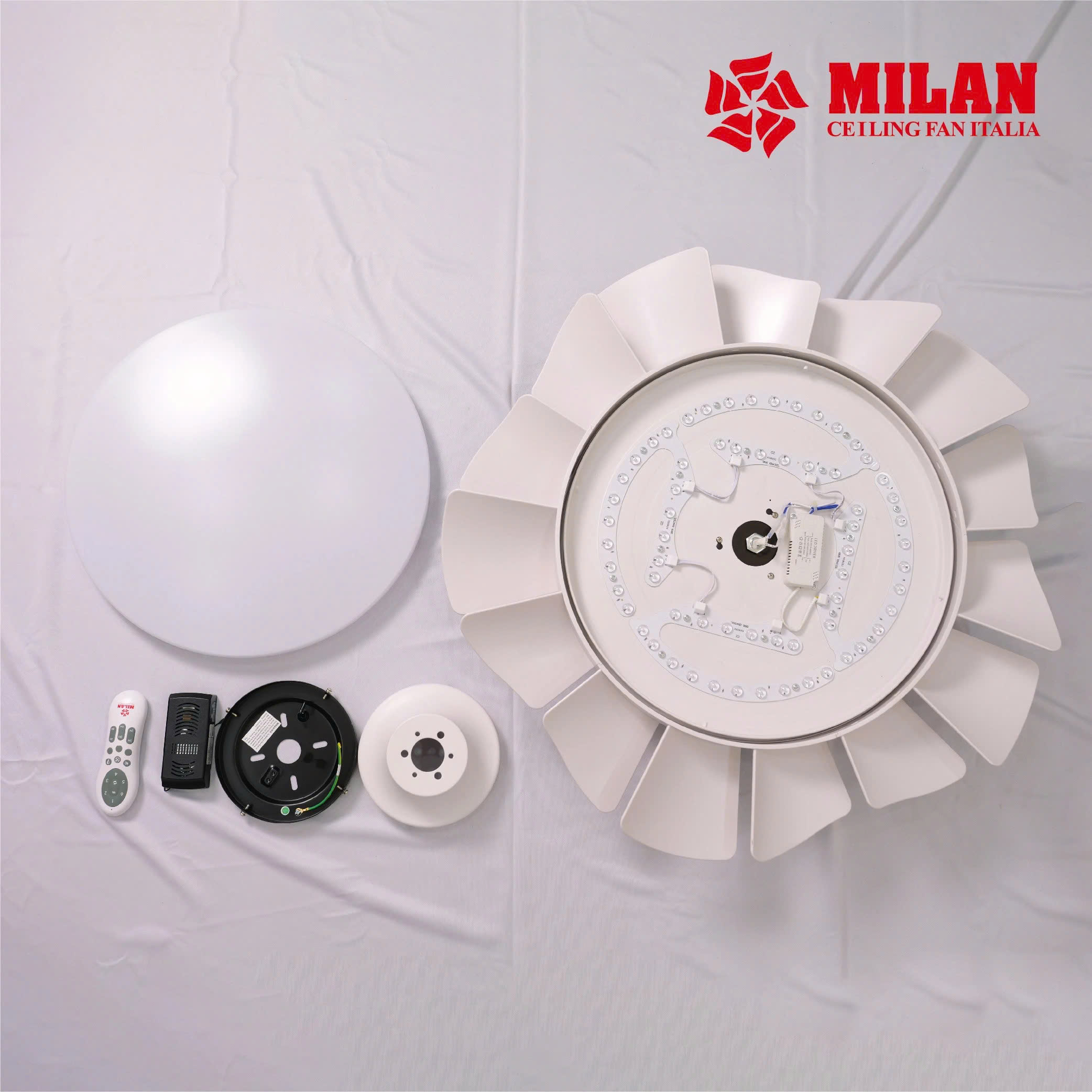 Quạt Trần FENGYE-MILAN FY566 Màu Trắng