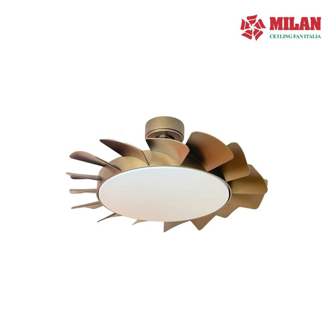 Quạt Trần FENGYE-MILAN FY566 Màu Đen Cà Phê