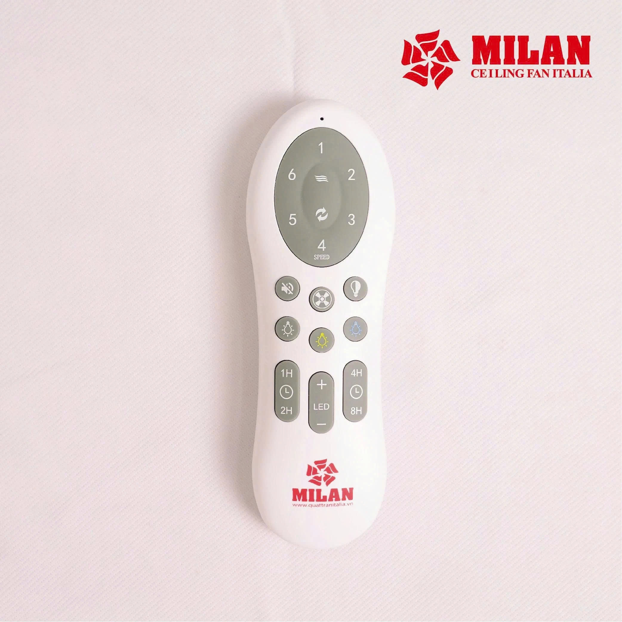 Quạt Trần FENGYE-MILAN FY566 Màu Đen Cà Phê