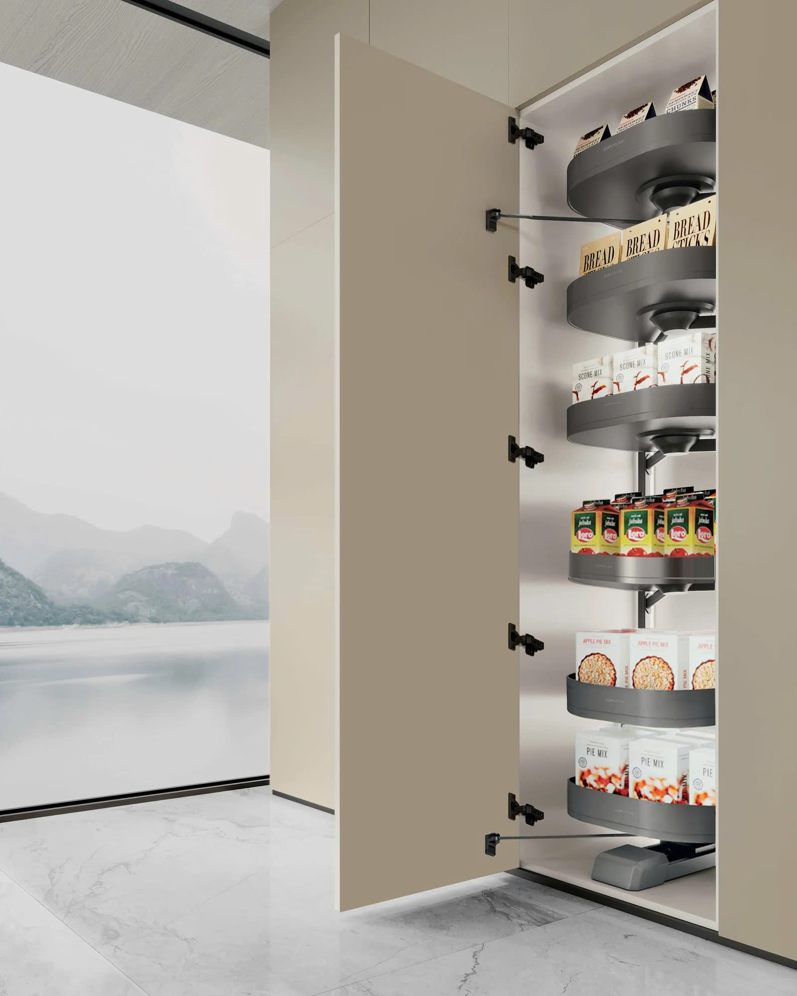 Tủ kho xoay âm tủ EUROGOLD EUM6L60XG