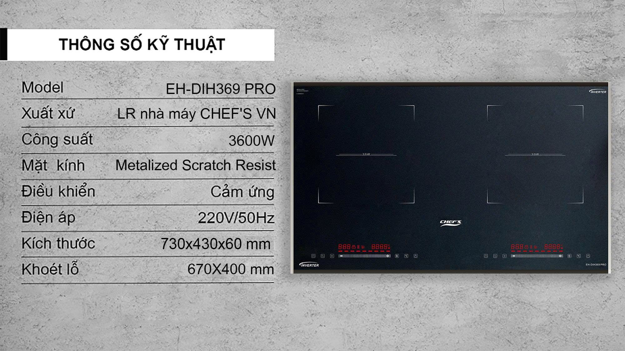 Bếp Từ Chefs EH-DIH369PRO