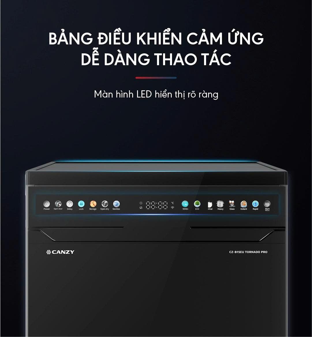 Máy Rửa Chén CANZY CZ-B15EU TORNADO PRO