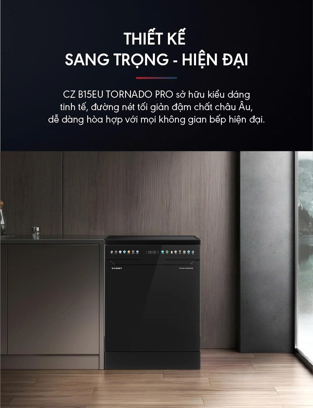 Máy Rửa Chén CANZY CZ-B15EU TORNADO PRO