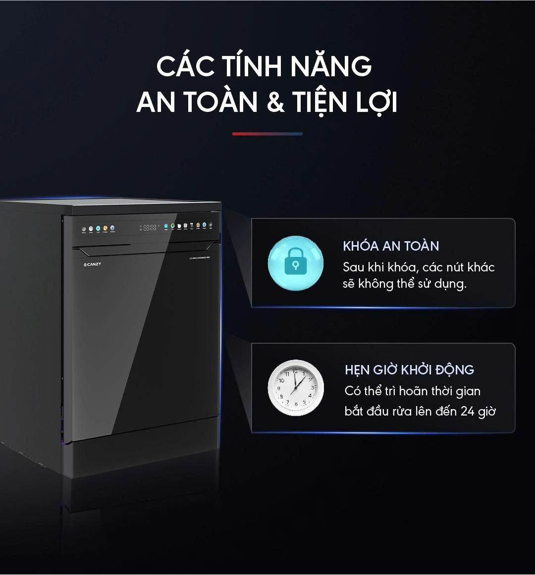Máy Rửa Chén CANZY CZ-B15EU TORNADO PRO
