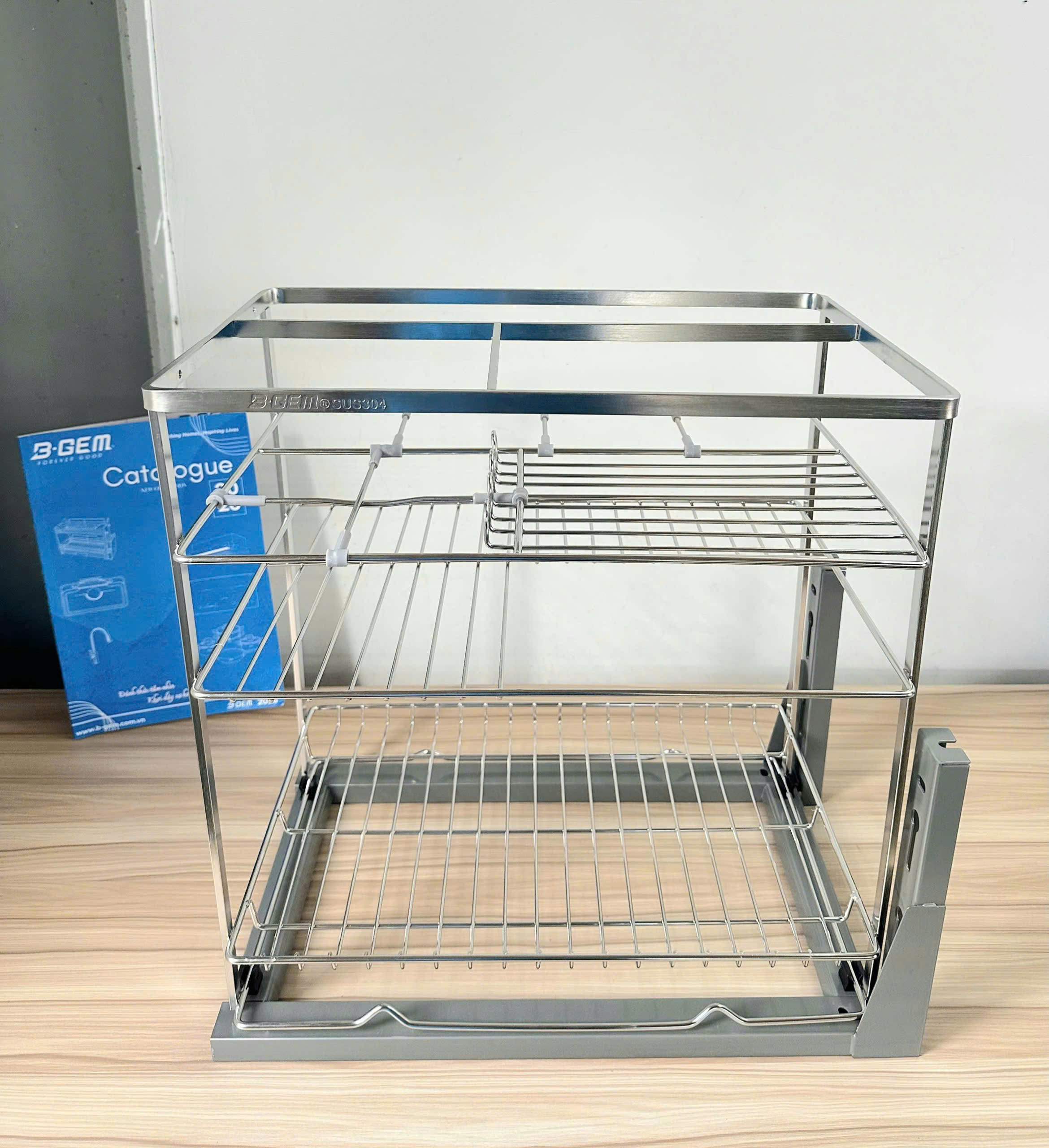 Kệ Gia Vị Nan Dẹt B-gem BG-KGV01.350 | KGV02.400