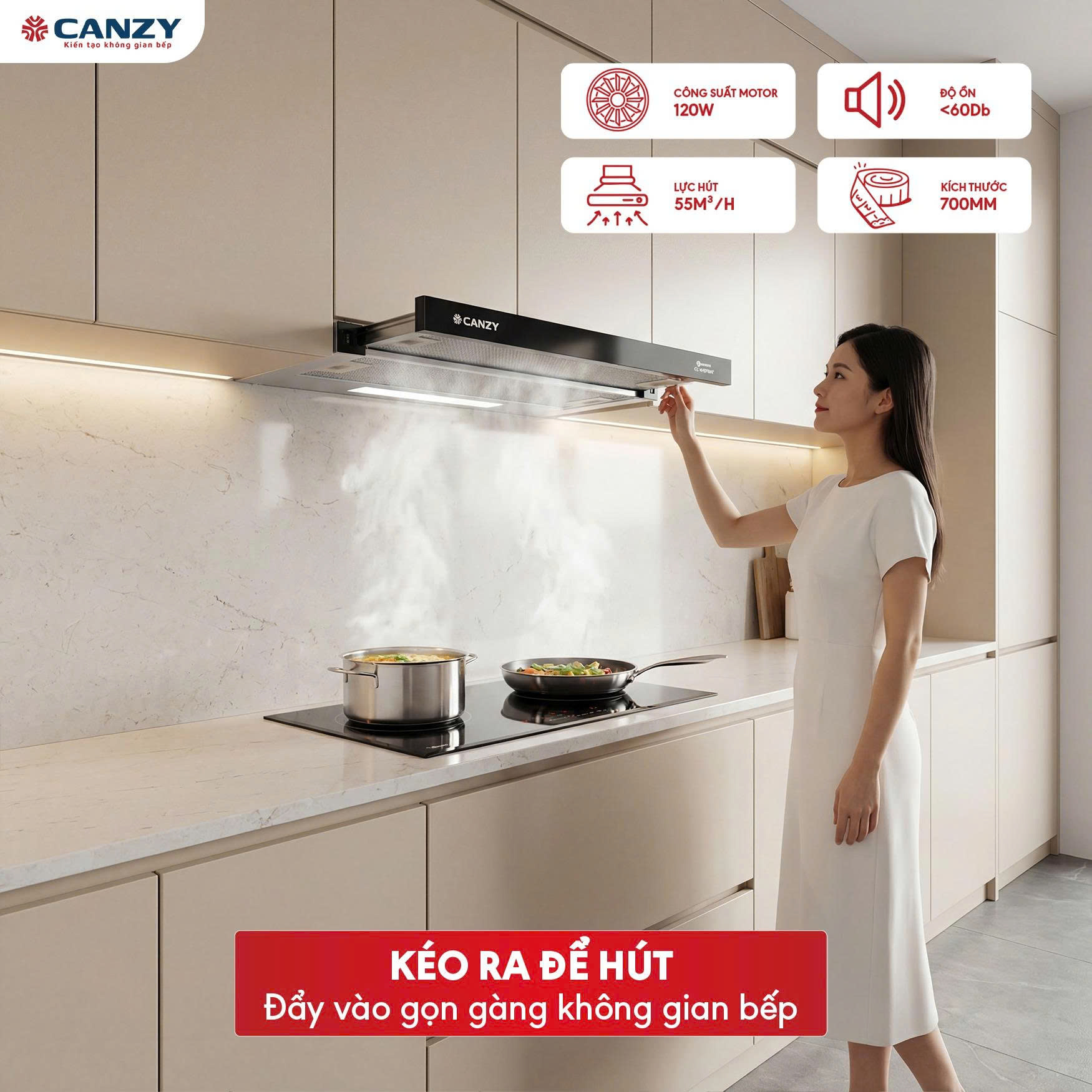 Máy Hút Mùi Canzy CZ-H1070AT