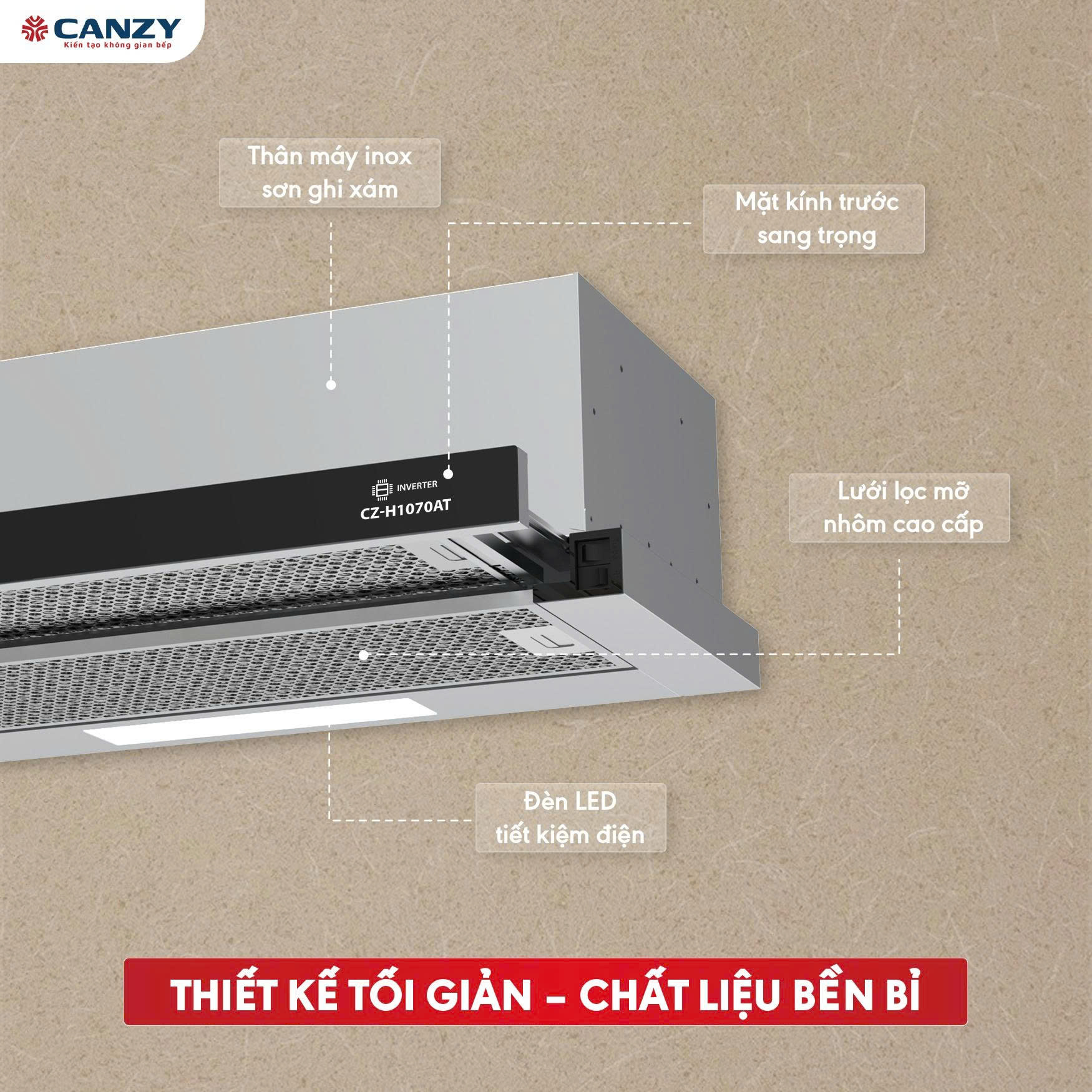 Máy Hút Mùi Canzy CZ-H1070AT