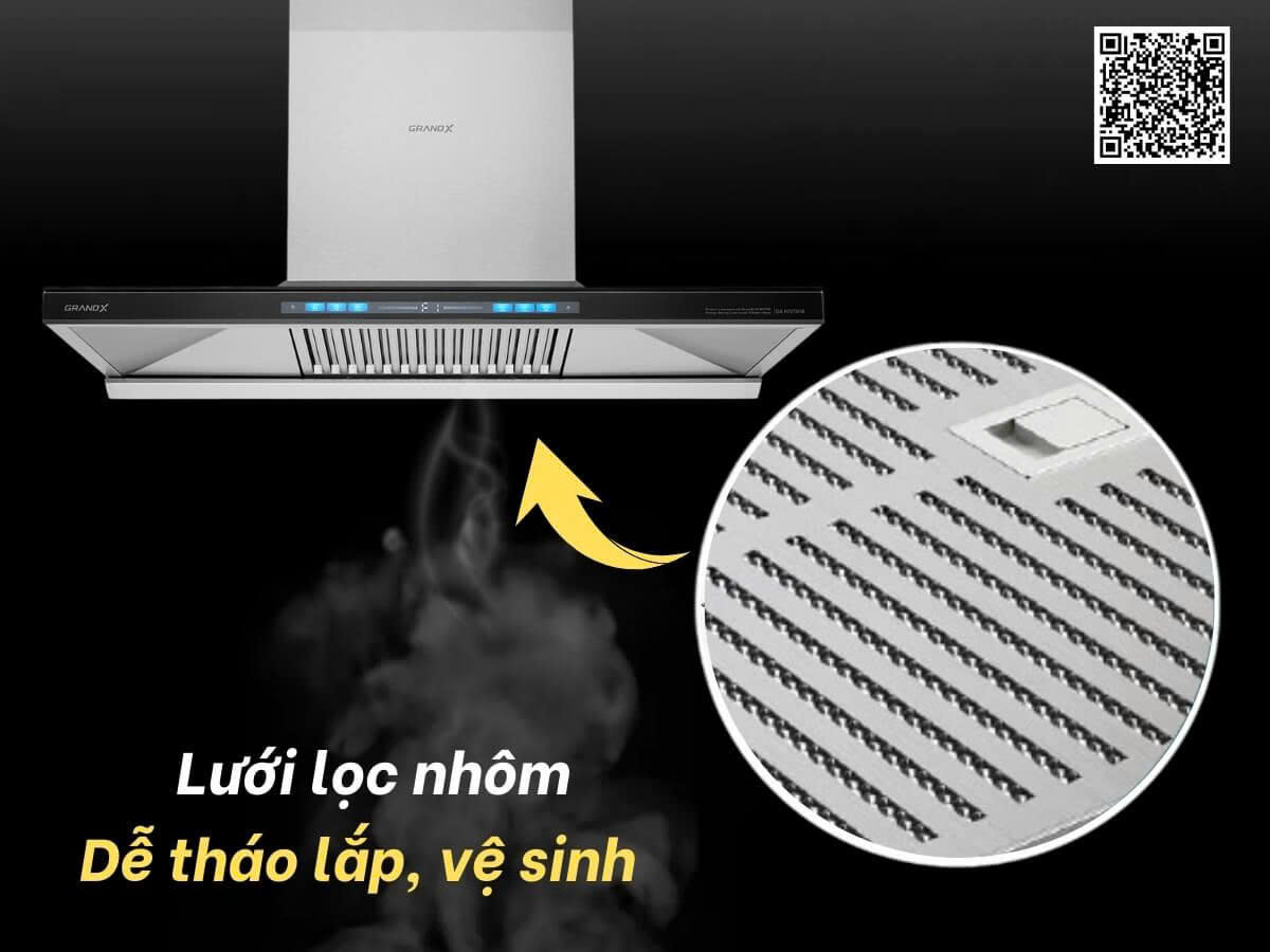 Máy Hút Mùi GRANDX GX-H70T81B / GX-H70T81SB