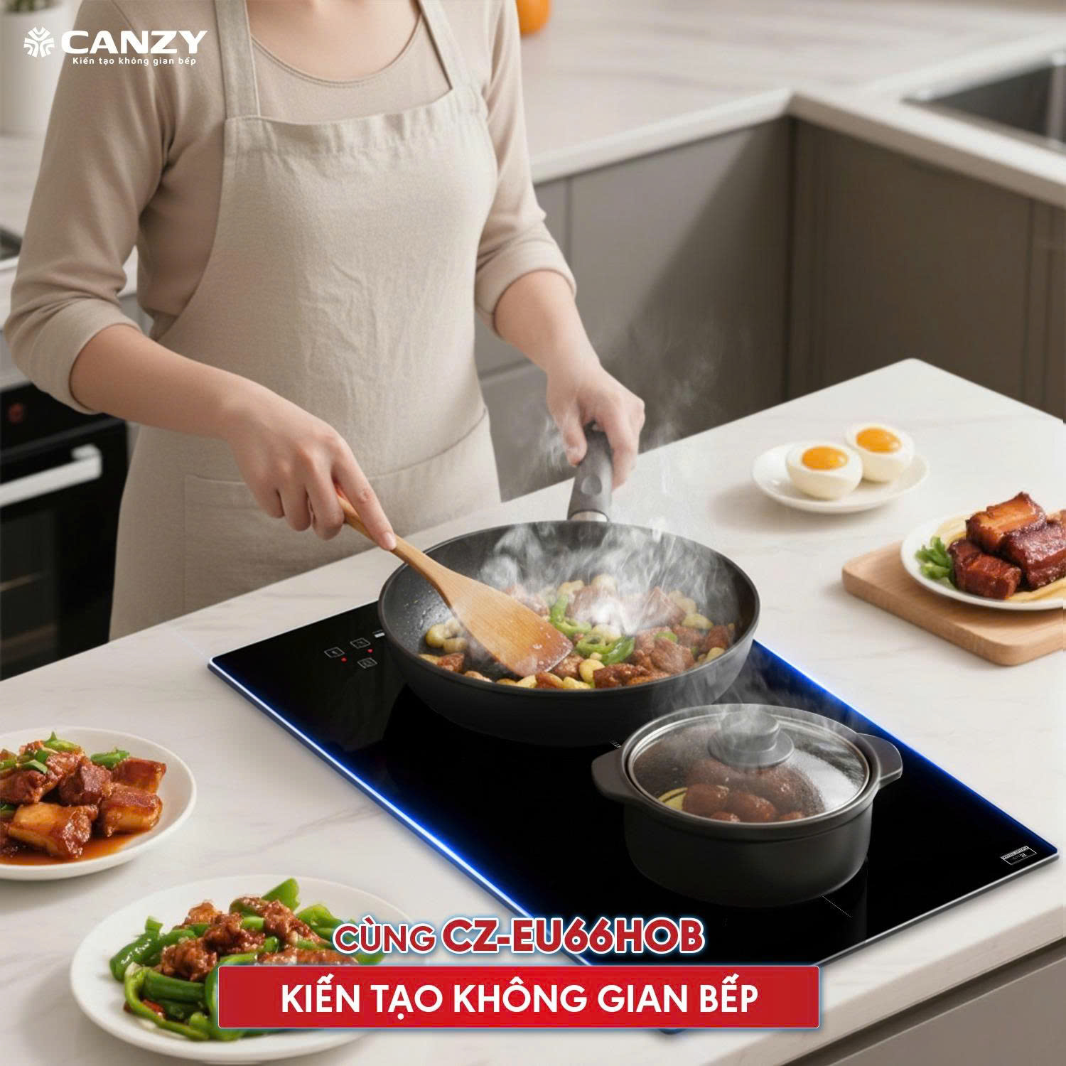 Bếp Điện Từ Canzy CZ-EU66HOB