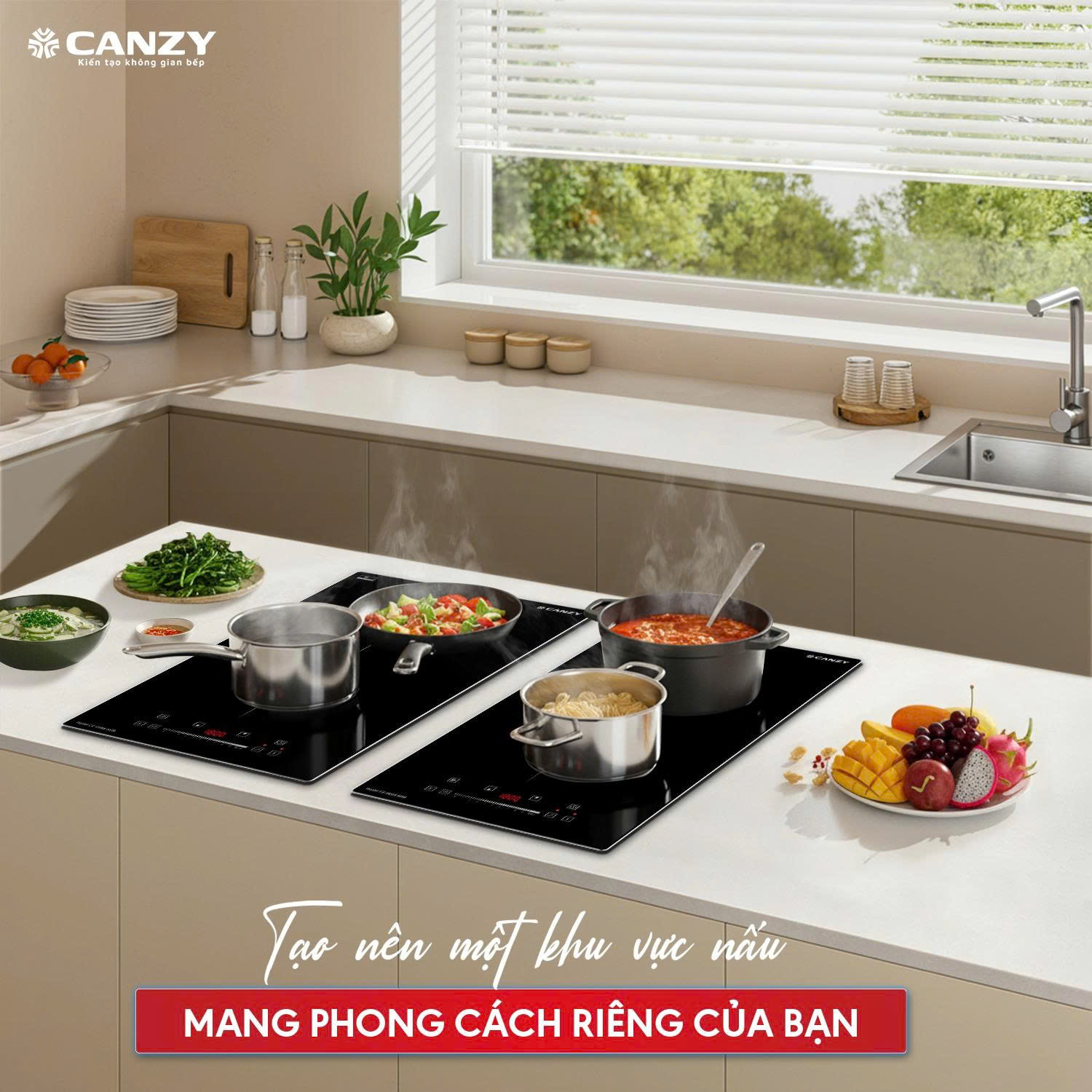 Bếp Điện Từ Canzy CZ-EU66HOB