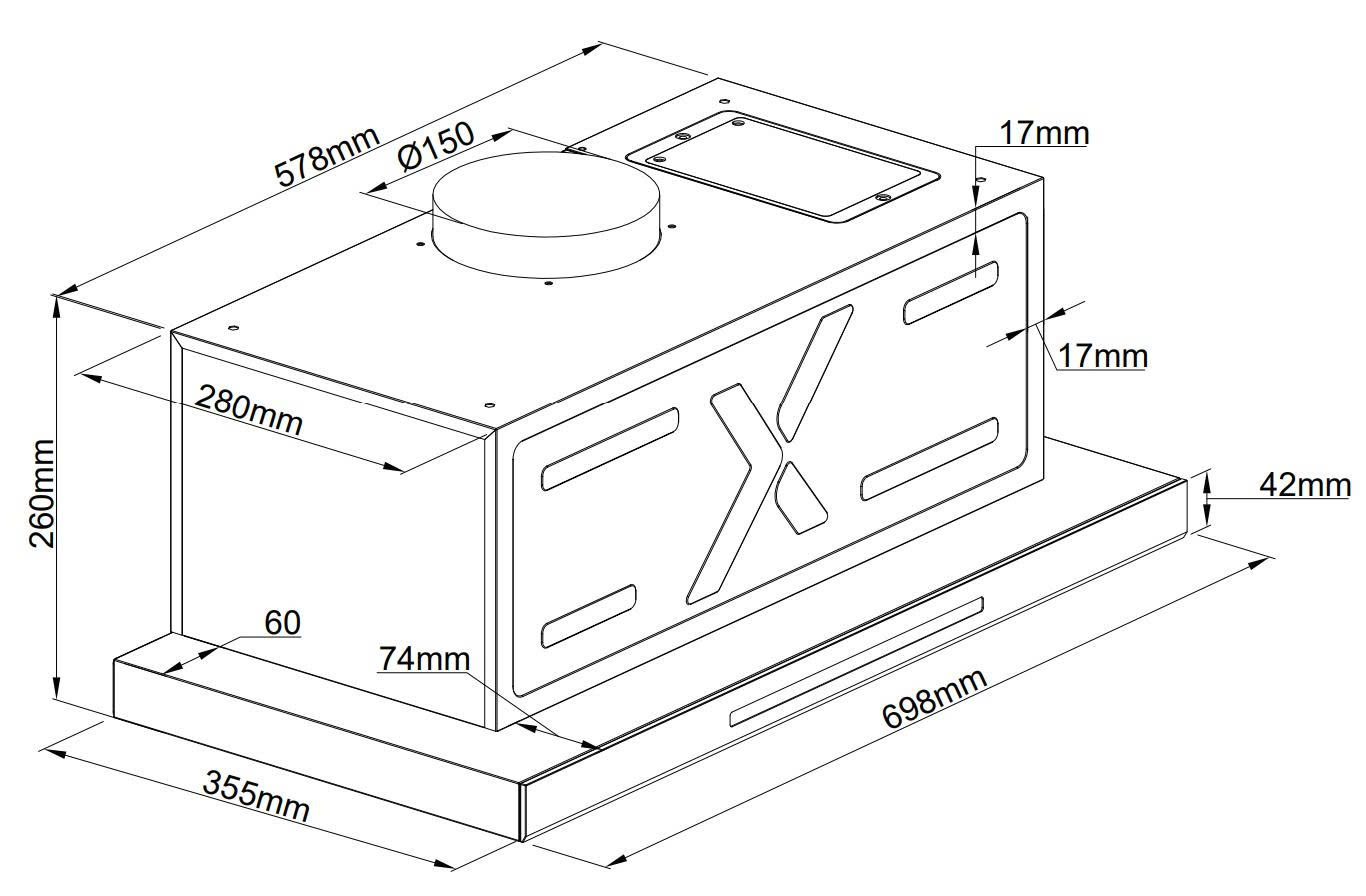 Máy Hút Mùi GRANDX GX-H70F85G