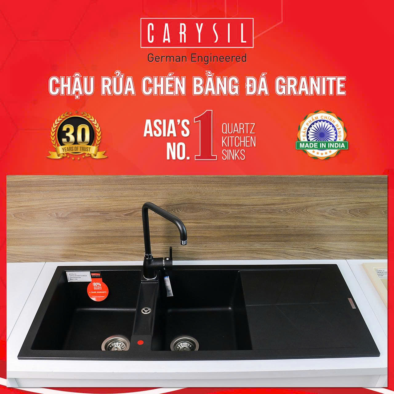 Chậu rửa Carysil JAC1-03
