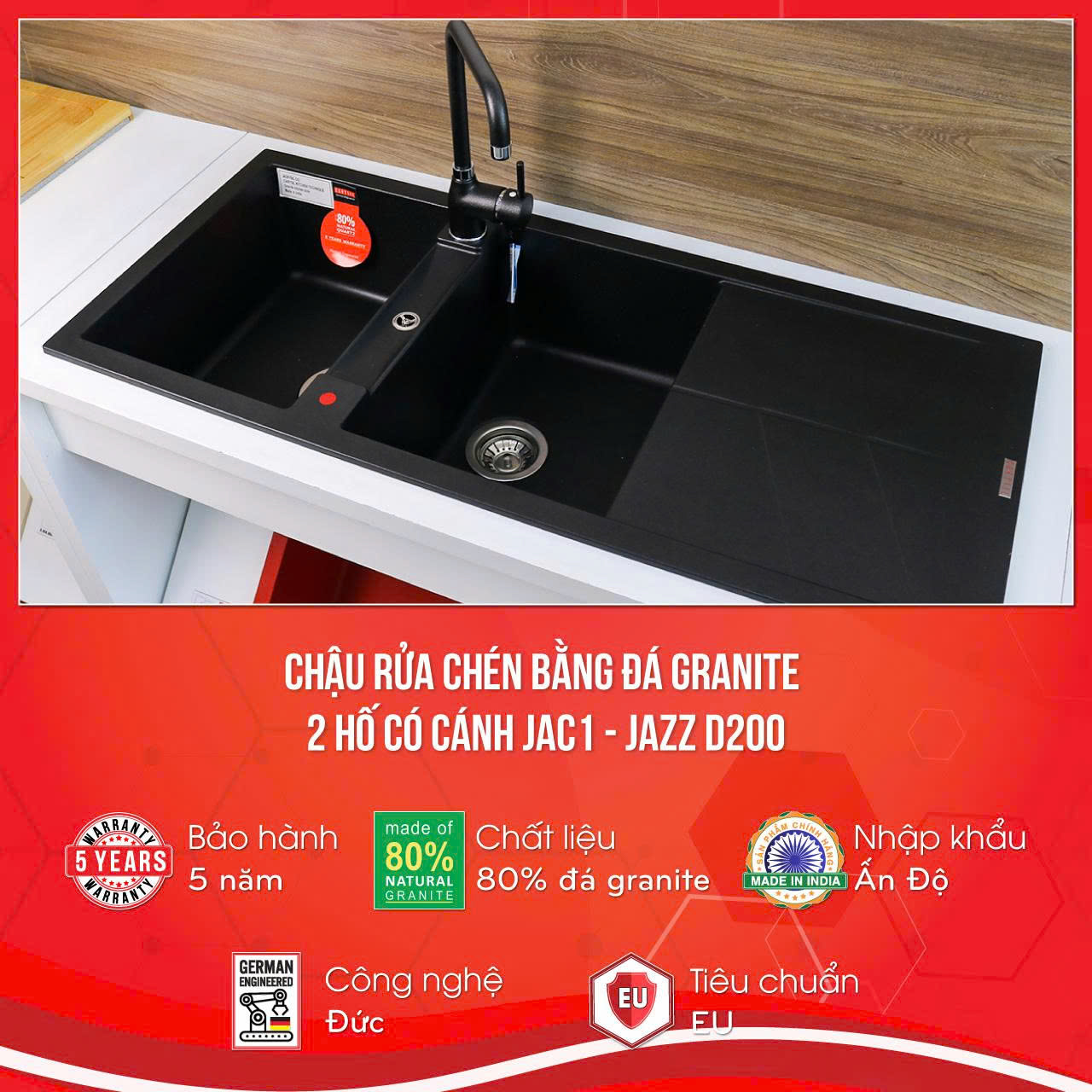 Chậu rửa Carysil JAC1-03