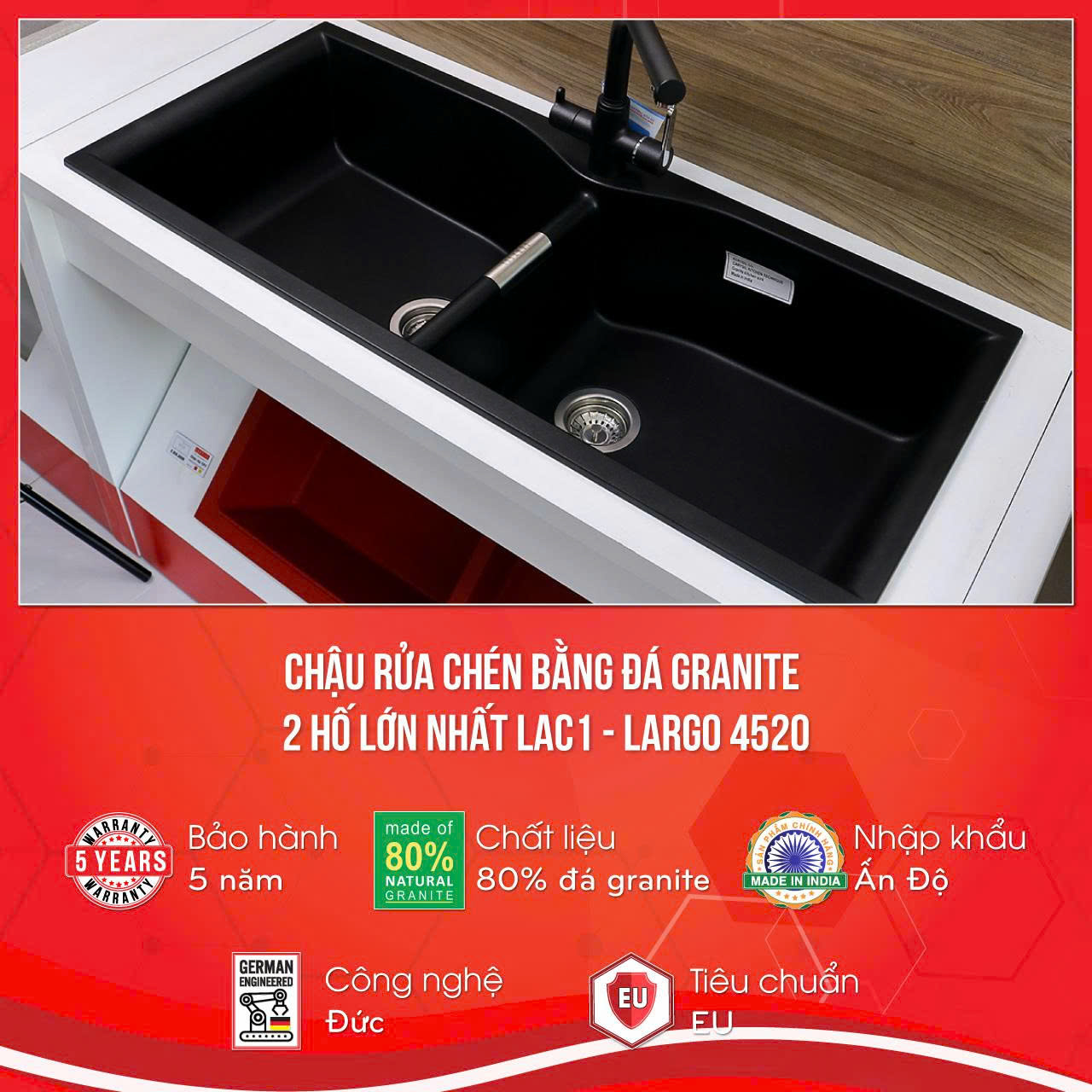 Chậu rửa Carysil LAC1-03