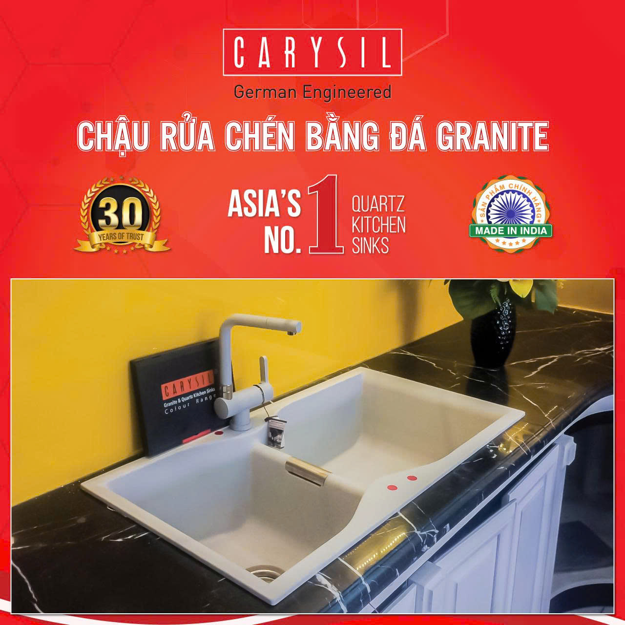 Chậu rửa Carysil LAC2-10