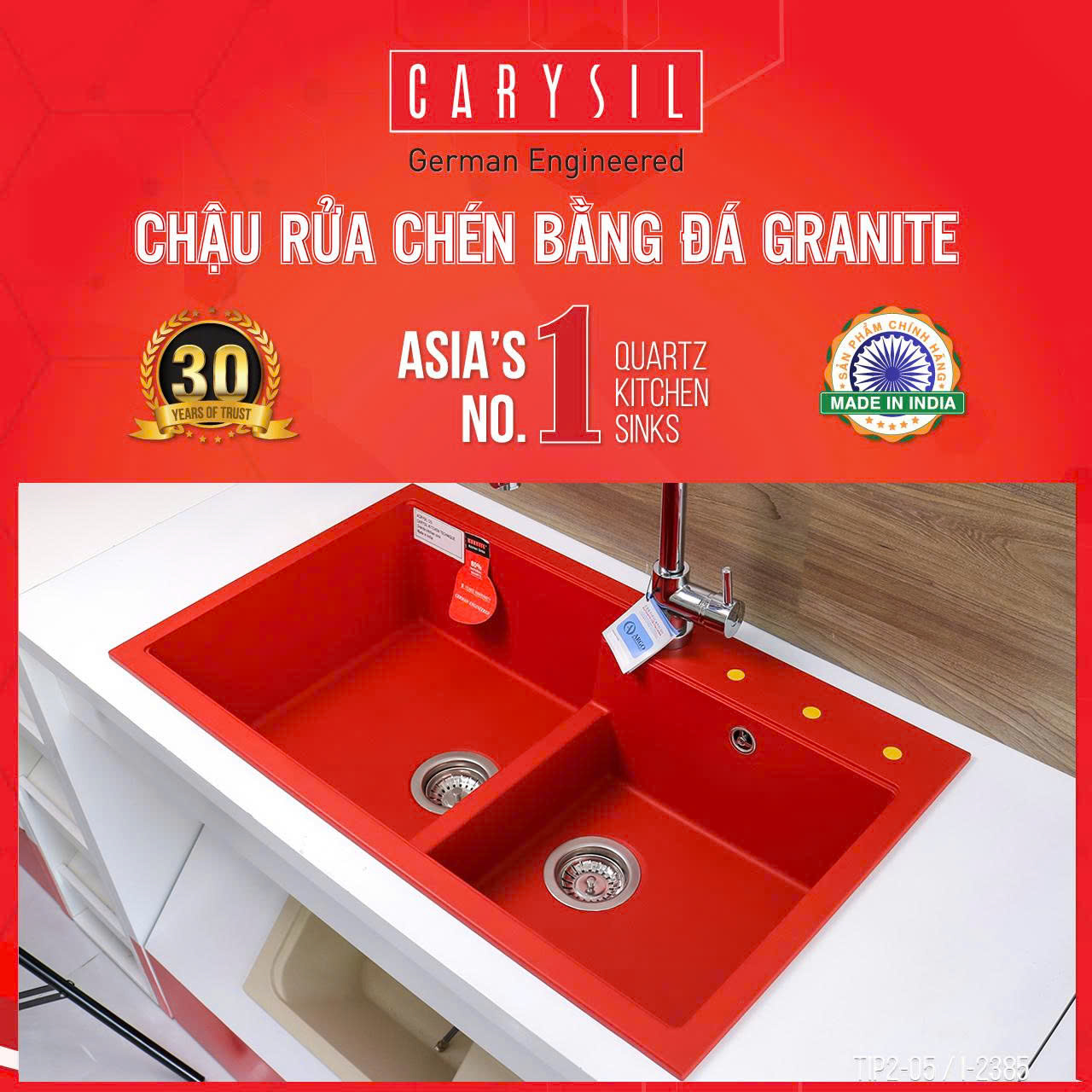 Chậu rửa Carysil TIP2-05