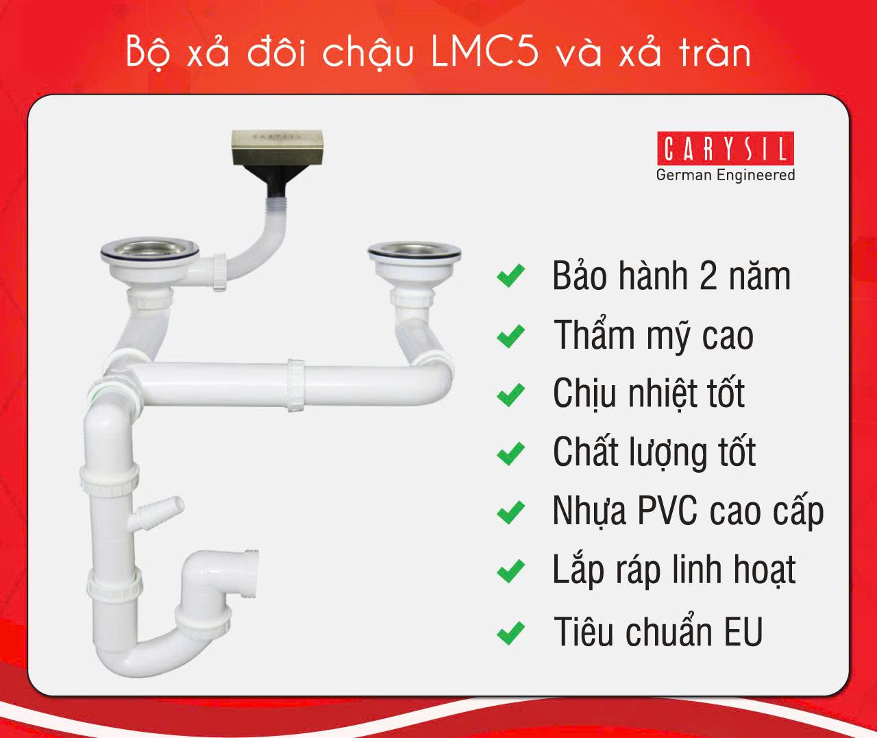 Chậu rửa Carysil LMC5-02
