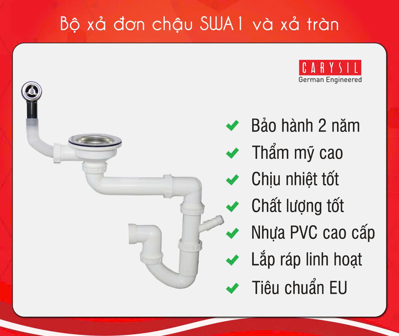 Chậu rửa Carysil SWA1-03