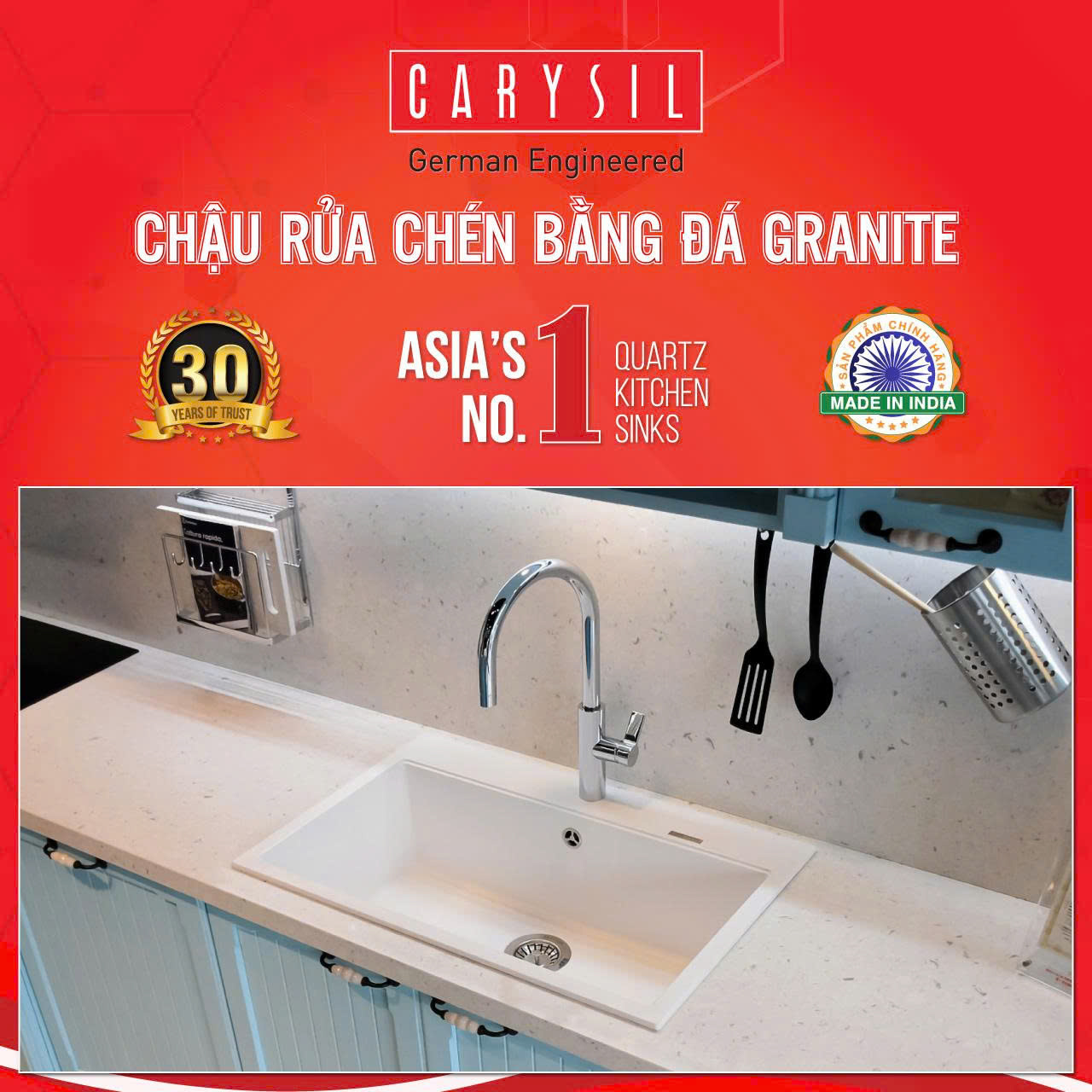 Chậu rửa Carysil WAL2-02
