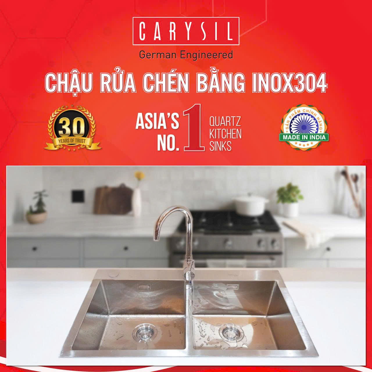 Chậu rửa Carysil VN-N200