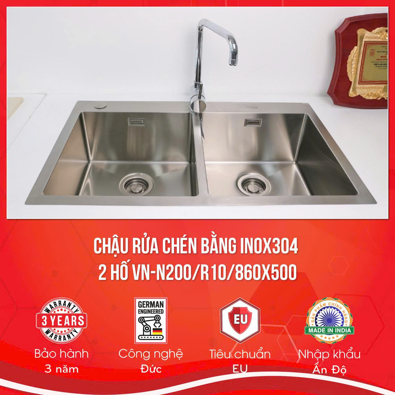 Chậu rửa Carysil VN-N200