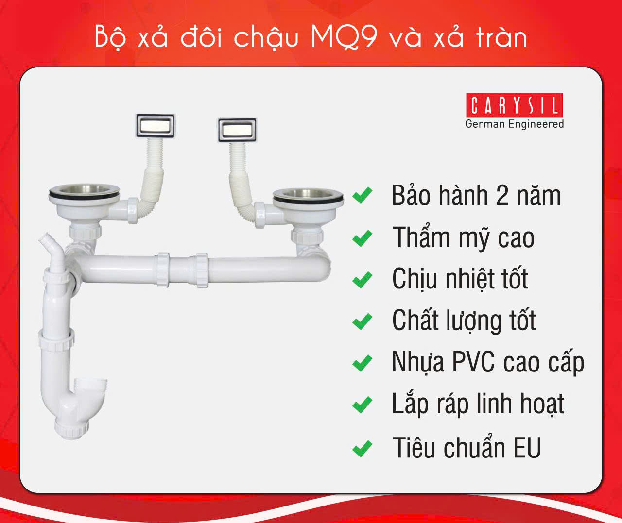 Chậu rửa Carysil IC-MQ9