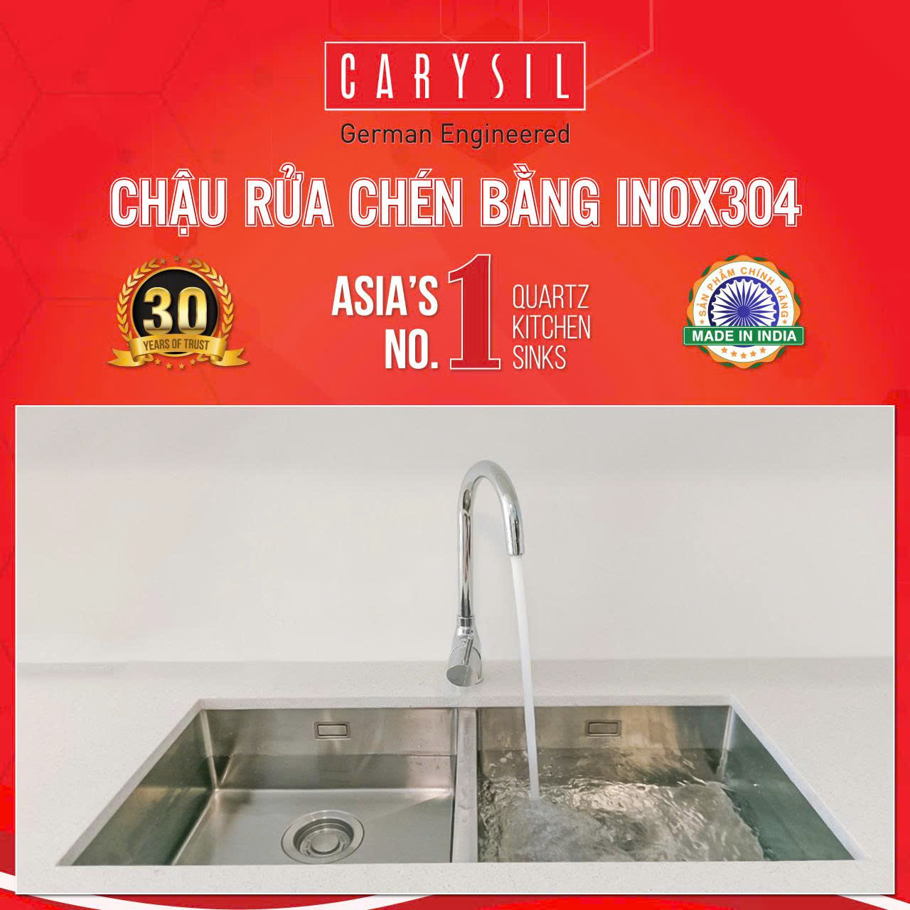 Chậu rửa Carysil IC-MQ9