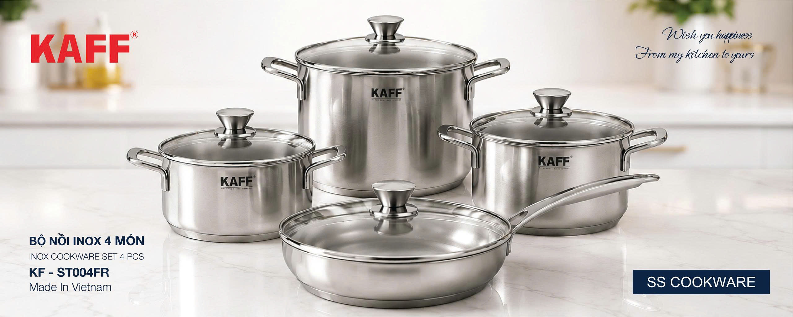 Bộ nồi chảo KAFF KF-ST004FR