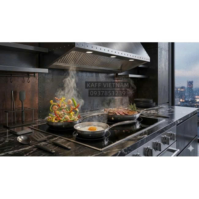 BỘ 3 CHẢO INOX 304 CAO CẤP KAFF KF-FR202428304