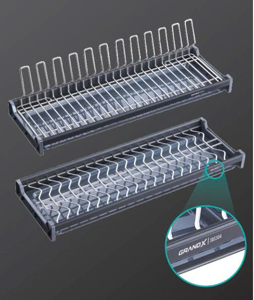 Giá Bát Đĩa Cố Định Nan Oval SUS304 GrandX XF.90M