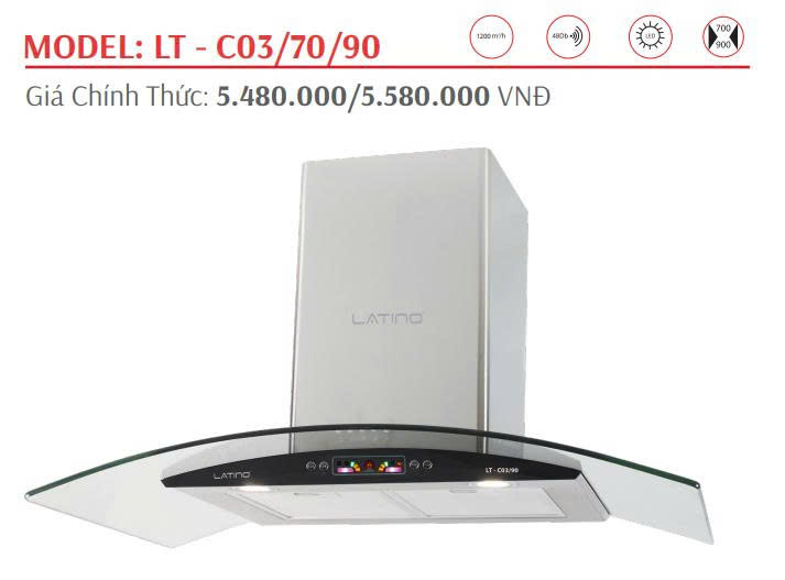 Máy Hút Mùi LATINO LT-C03/90