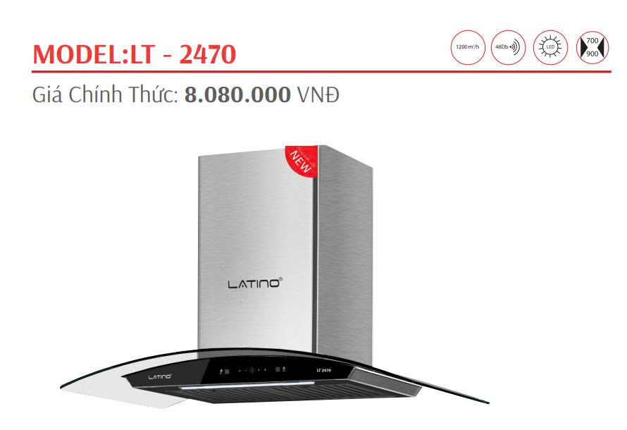 Máy hút mùi LATINO LT-2470