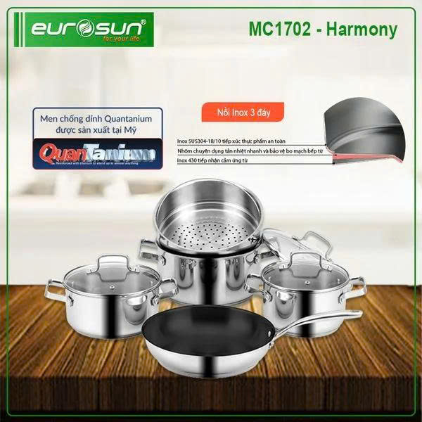 Bộ Nồi Eurosun MC1702 Harmony