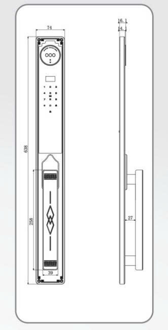 Khóa Cửa Điện Tử KASSLER KL-968 CNC BLUE GREY APP