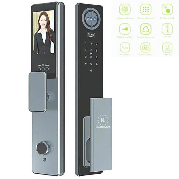 Khóa Điện Tử KASSLER KL-868 CNC BLUE GREY APP (REMOTE)